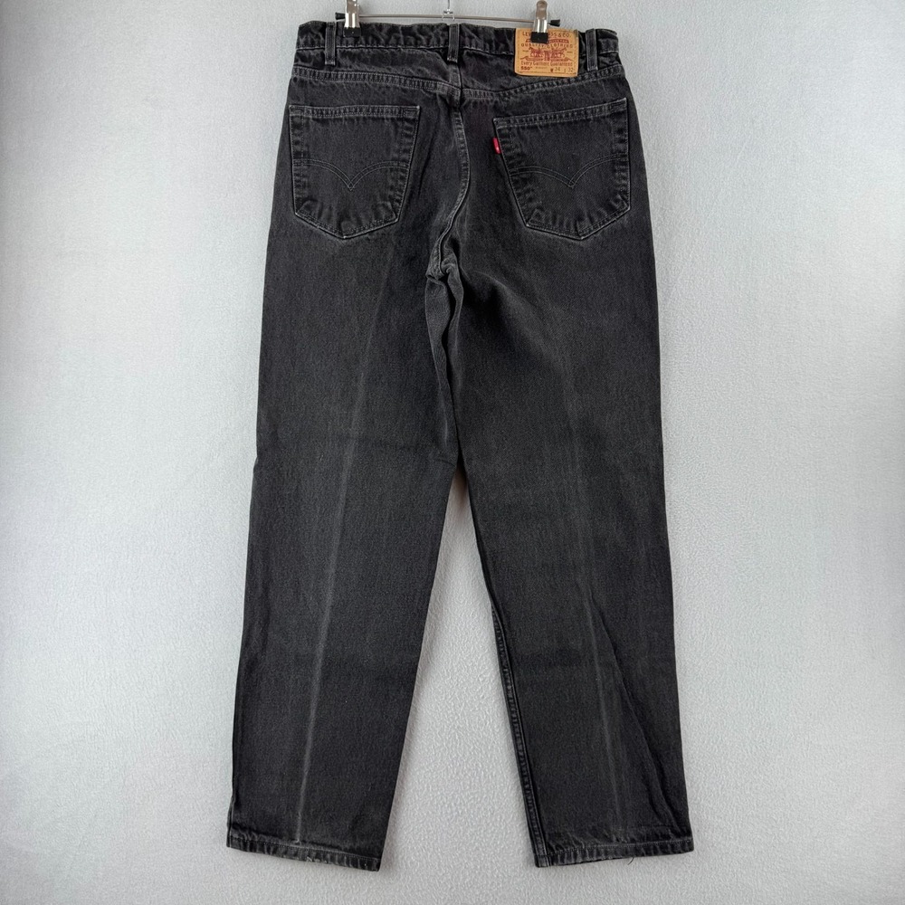 Vintage Levis Jeans Mens 34x32 (Fits 32x31) Black 550 Relaxed Tapered 90s Barrel